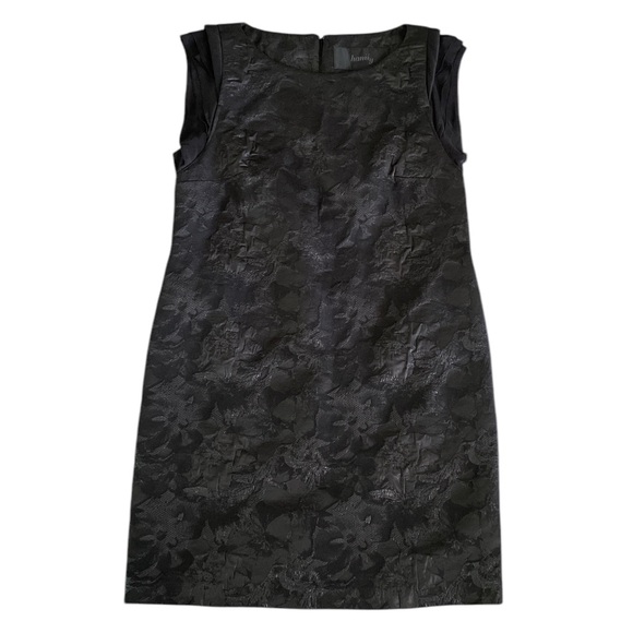 Hanii Y Black textured print cocktail dress - Picture 1 of 5